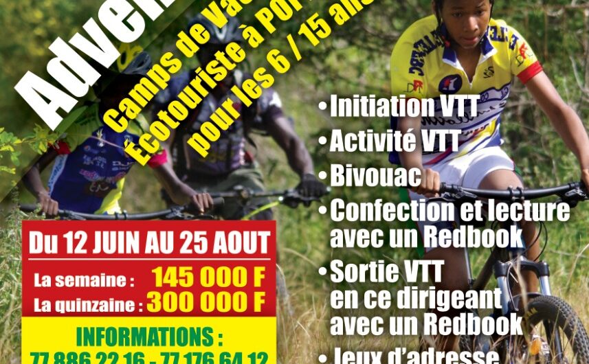 Adventures kids – camps de vacances VTT Sénégal – Popenguine – 6/15 ans