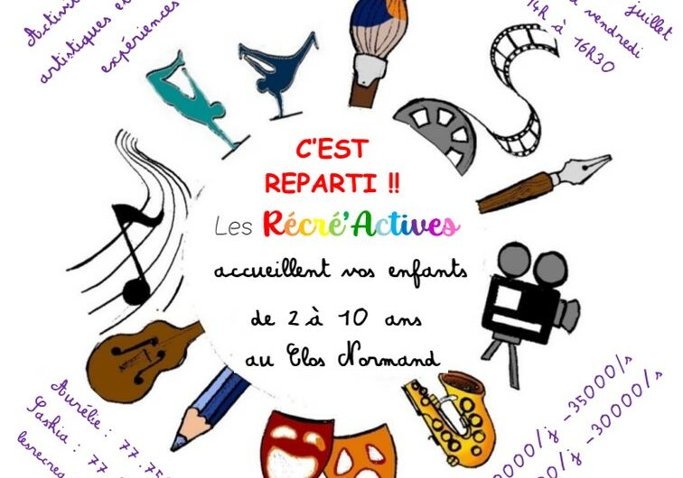 Récré’Actives – 2 à 10 ans – Vacances d’été