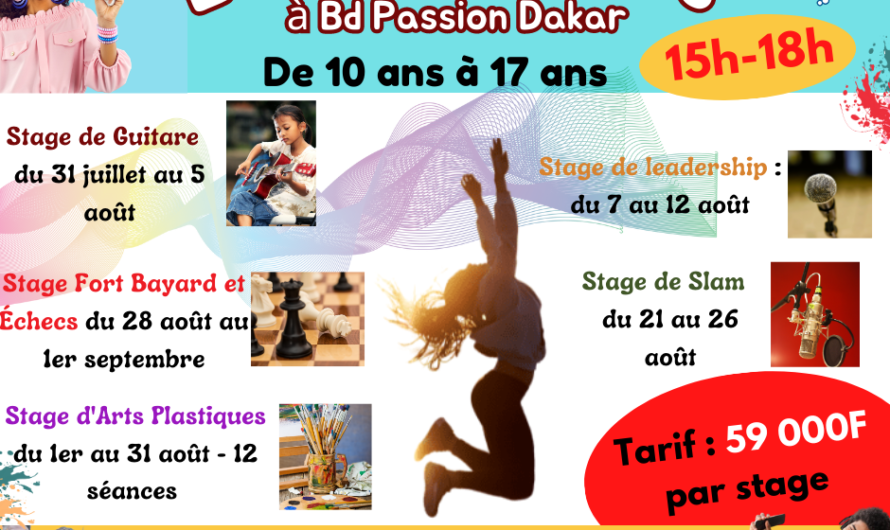 Des stages pour vos ados à Dakar – Été 2023